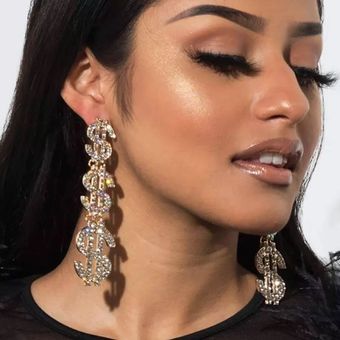 Habilidad Exquisita Chica Brillante Pendientes Joyas De Ocio 