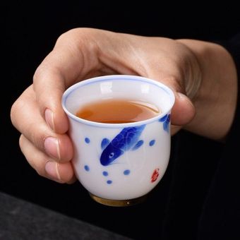 juegos de té Kung Fu Tazas de té pintadas a mano tazas 