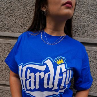 Polera Hombre Algodón Hardfly-Azul 