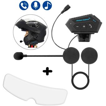 QSPORTPEAK Shark – Sistema de intercomunicación Bluetooth para casco de  motocicleta, interfono inalámbrico dúplex completo para 6 conductores,  rango – Yaxa Colombia