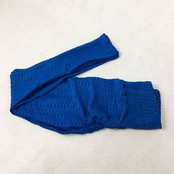 Yoga Pantalones de talle alto para las mujeres de secado rápido de la panza de control de carga a tope con pliegues 