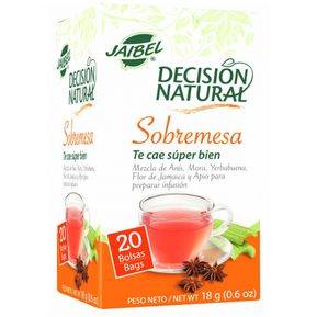Aromatica Decisión Natural Sobremesa Jaibel x 20 Unid