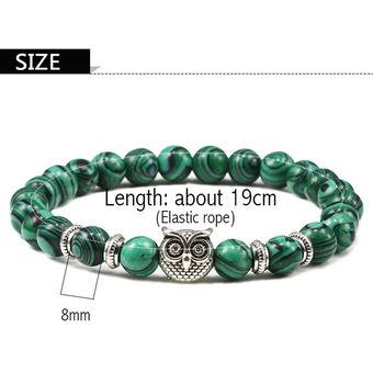 Pulsera De Búho Pulsera De Ojo De Tigre Pulsera Clásica De 8 