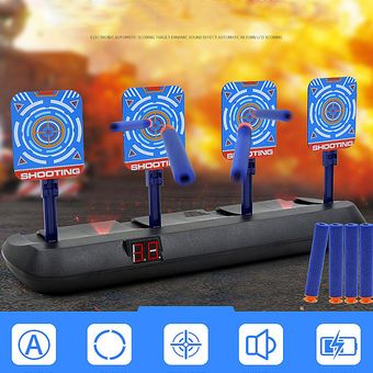 Puntuación eléctrica Target de devolución Electronic Smart Toy Soft Bullet Pistola 