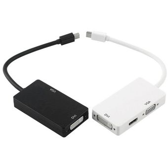 3in1 Mini DP Thunderbolt to DVI VGA HDMI Adapter for Microsoft Surface Pro 1 2 3 