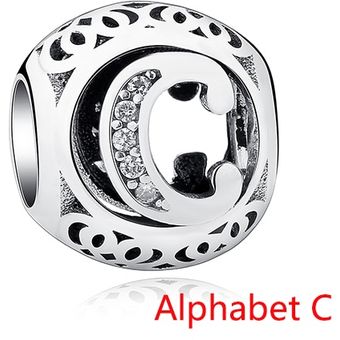Las Cuentas Belawang Retro A-z Se Ajustan A La Pulsera 925 Las Cuentas Belawang Retro A-z Se Ajustan A La Pulsera 925