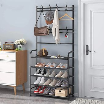 Closet Organizador 3 Espacios Zapatero Perchero Multifuncion