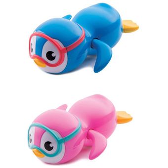 Wind Up Pingüino de la natación del juguete del baño Pingüino de la natación Niños Juguetes del baño del bebé del bebé juguetes del agua de baño 