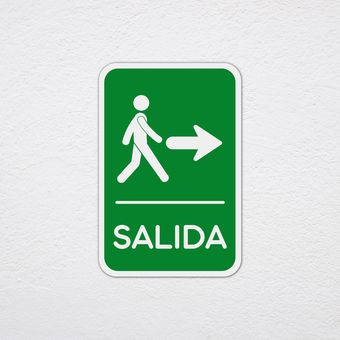 Señalizaciones de Seguridad Información SALIDA 20x30CM | Linio México -  GE598HL1FI2LBLMX