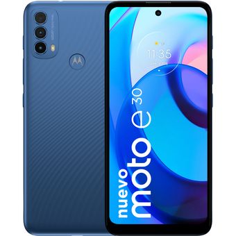 Motorola - Celular Motorola Moto E30 32GB Azul