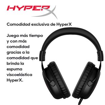 HyperX Cloud II - Auriculares para videojuegos, sonido envolvente 7.1,  almohadillas de espuma viscoelástica, marco de aluminio, con micrófono,  para
