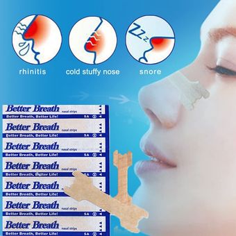 Tratamientos Antirronquidos, Tiras nasales que alivia la congestión nasal