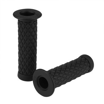 1 Par 22mm Universal Motocicleta Puños de Mano Antideslizante Deporte Manillar de Goma Color marrón