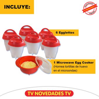 Recipiente para cocer huevos en microondas Microwave Sistema
