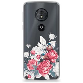 Funda para Moto G6 Play - Birds Roses Smooth Case