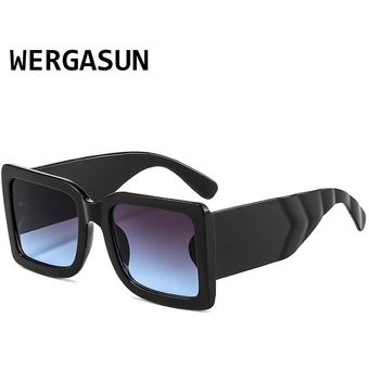 Gafas de sol cuadradas de la marca Wergasun con gafas demujer 