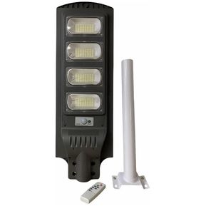 Lámpara Led Solar 120w Alumbrado Público Control Y Sensor + Soporte