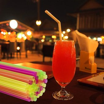 Neón flexible paja bendy Surtido fiesta de cumpleaños Festival de color desechables articulados de pajitas para beber 