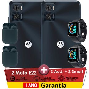 Combo 2 Motorola Moto E22 6.5 3GB RAM 32GB ROM Dual sim Android -12M
