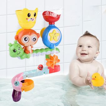 YALIRUI Juguetes de baño para bebés Niños y niñas bañándose en el agua 