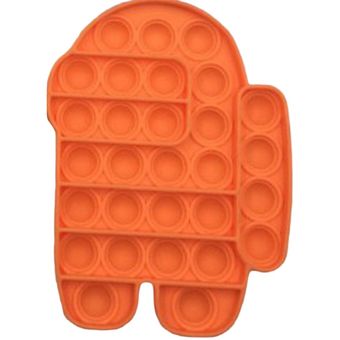 naranja. Sensorial Juguetes pop mitigador de la burbuja de estrés Souptoys gel de silicona de la Infancia 