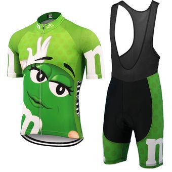 conjuntos de Gel con pechera Camiseta de Ciclismo de dibujos animados para hombre traje de ciclismo de montaña de manga corta ropa de ciclismo de secado rápido 