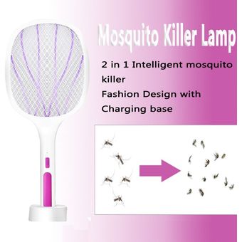 trampa Lámpara antimosquitos 2 en 1 de 106 LED recargable por USB 