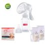 Extractor De Leche Manual Con Boquilla En Silicona+30Bolsas Recolecto