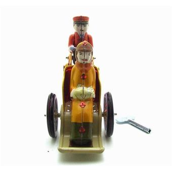 Retro retro triciclo juguetes de estaño relojes clásicos 
