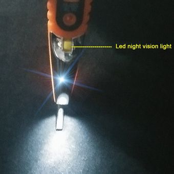 Prueba LCD Digital Display multifunción lápiz pluma de la prueba de tensión del detector naranja y negro con la luz 