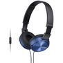 Audífonos Over Ear con Micrófono Sony MDR ZX310AP - Azul