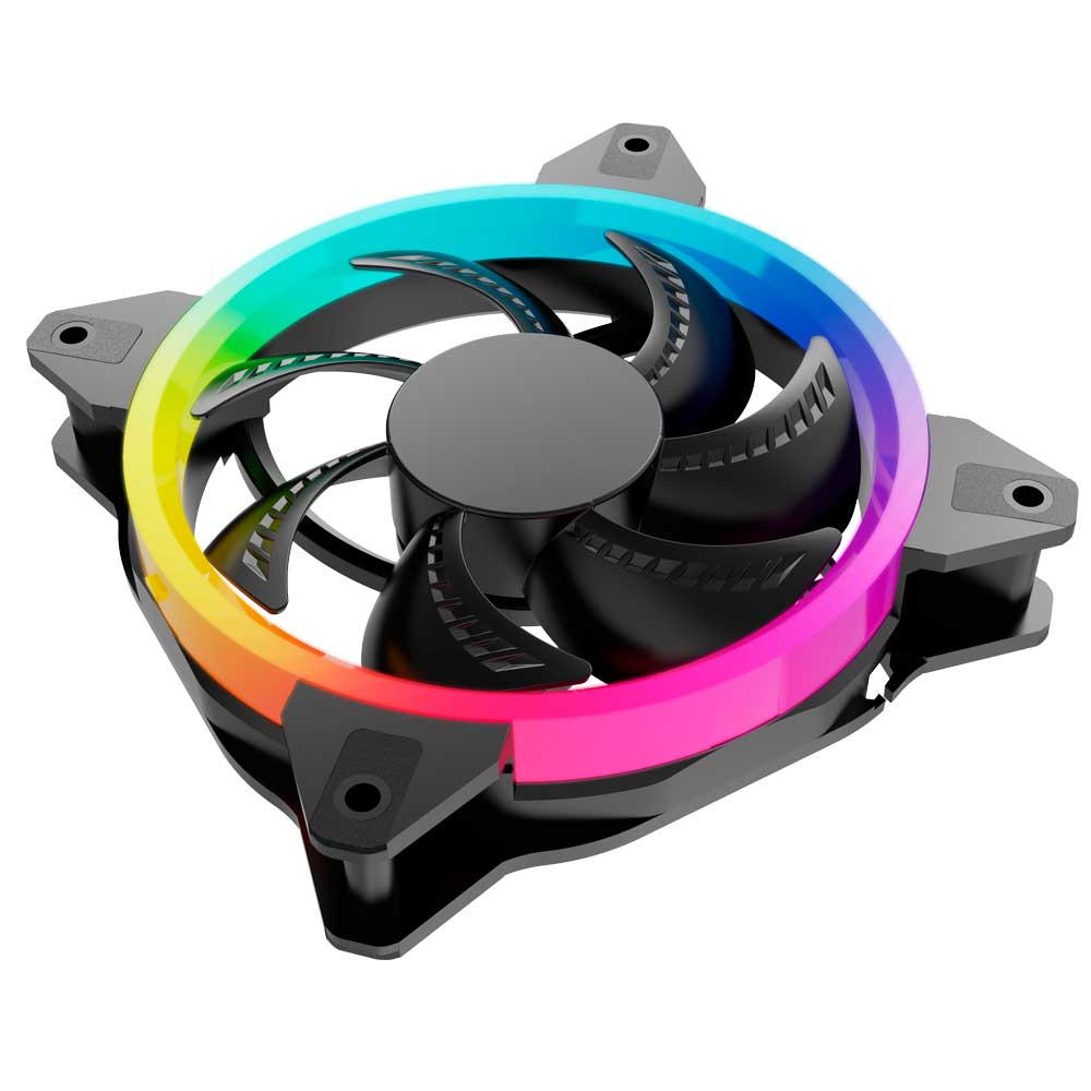 Ventilador Ocelot Gamer de 120mm con iluminacion RGB