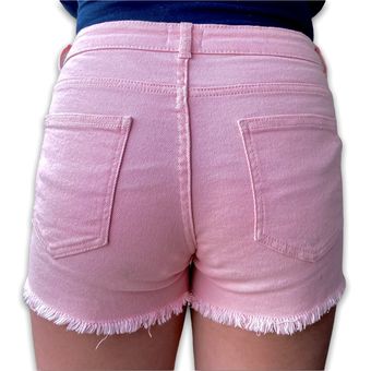 Short Rosado Jean Talla 16 Niña Mujer Juvenil Bermuda