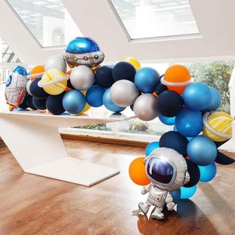 Conjunto de globos de fiesta para niños set de guirnaldas de astronauta del co 