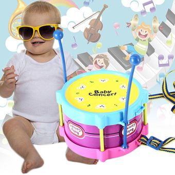 UR 5pcs Kid Instrumentos musicales Jazz Drums Set Baby Enlightenment J 