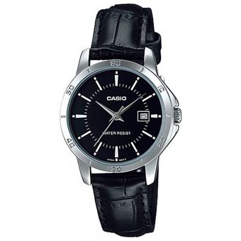 Reloj Casio Dama Ltpv004l 1a Pulso En Cuero Resistente Al Agua