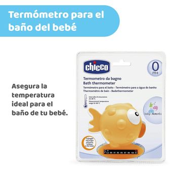 Chicco termometro baño pez azul para tu bebé. Termómetro divertido