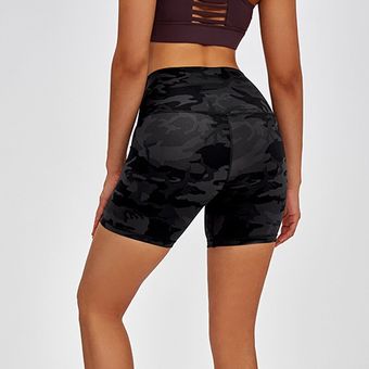 pantalones cortos elásticos sin costuras para mujer,mallas de entrenamiento para gimnasio,F #Black 