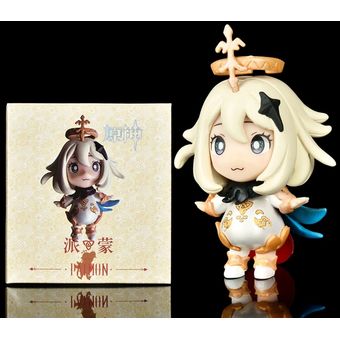 Genshin Impact Paimon Figura de Postura de Pie 
