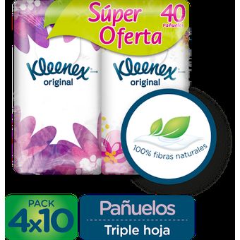 Pañuelos Kleenex Blanco Bolsillo 15 paquetes