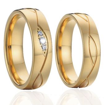 Un Par De Patrón De Rosa Vintage 18k Anillo De Bodas Dorado 