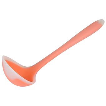 Cuchara de silicona con mango contra el calor para sopa cuchara de 