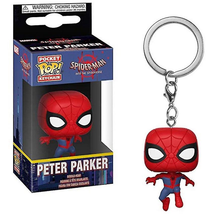Peter Parker Spiderman Llavero Anime Llavero Pop Colgante