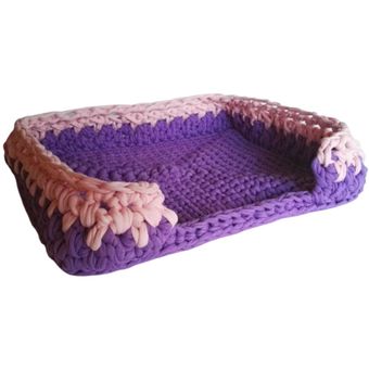 Cama Para Mascotas Tejida Varios Colores 42 X 42 X 15 Cm Linio