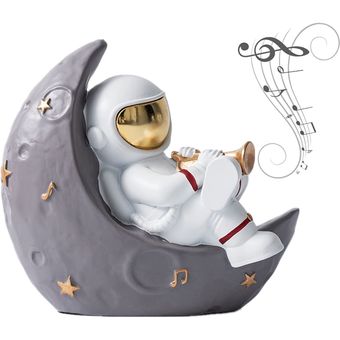 Astronauta Estatua Decoración de escritorio Escultura Cuerno 