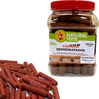 PALITO CABANO de POLLO NATURAL DESHIDRATADO Para Perros 1 LB