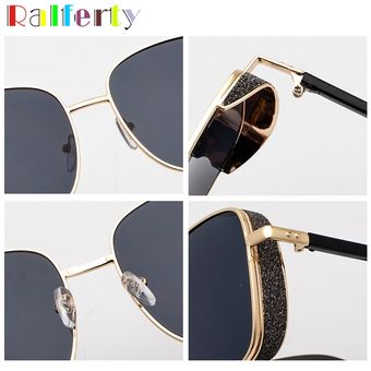 Ralferty Retro Shields Gafas de sol Lady Deluxe Designermujer 