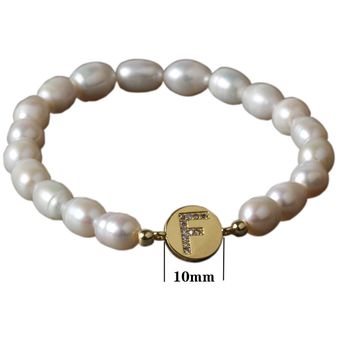 Pulsera De Perla De Agua Dulce Natural Zirconio Cúbico 26 De 