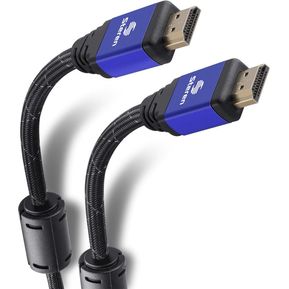 Cable HDMI 4K con filtros de ferrita y cable tipo cordón, d...