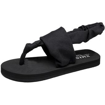 Chanclas mujer verano yoga playa sandalias y zapatillas negro 